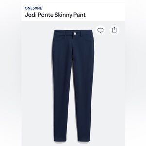 Navy Blue Skinny Dress Pant